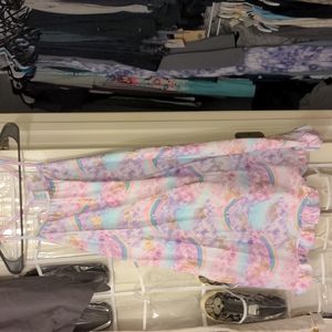 Girls nightgown with rainbows and unicorns